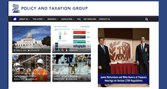 Desktop Screenshot of policyandtaxationgroup.com