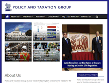 Tablet Screenshot of policyandtaxationgroup.com